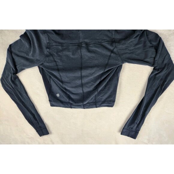 Womens Lululemon Athletica Criss Cross Hooded Sweater Size 8 Black - Picture 6 of 12